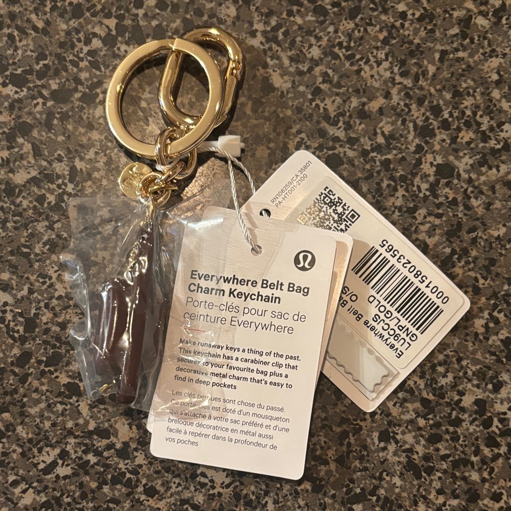 Lululemon Everywhere Belt Bag Charm Keychain